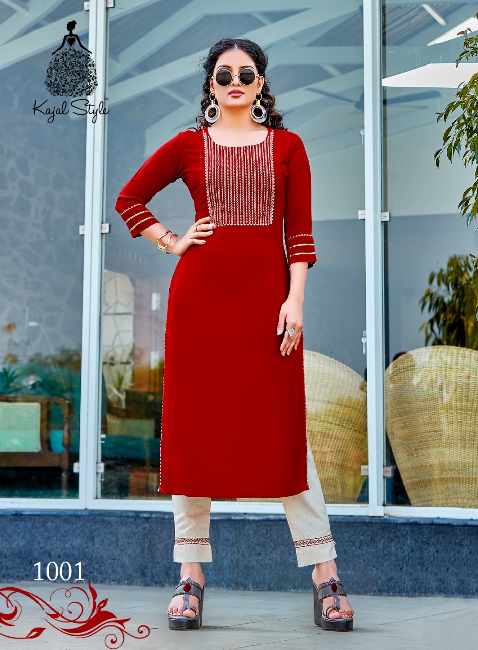 Fashion Dream Vol 1 Buy  Kajal Style Casual Wear Kurti With Bottom  Designer Kurtis Wholesale Price Online Surat
