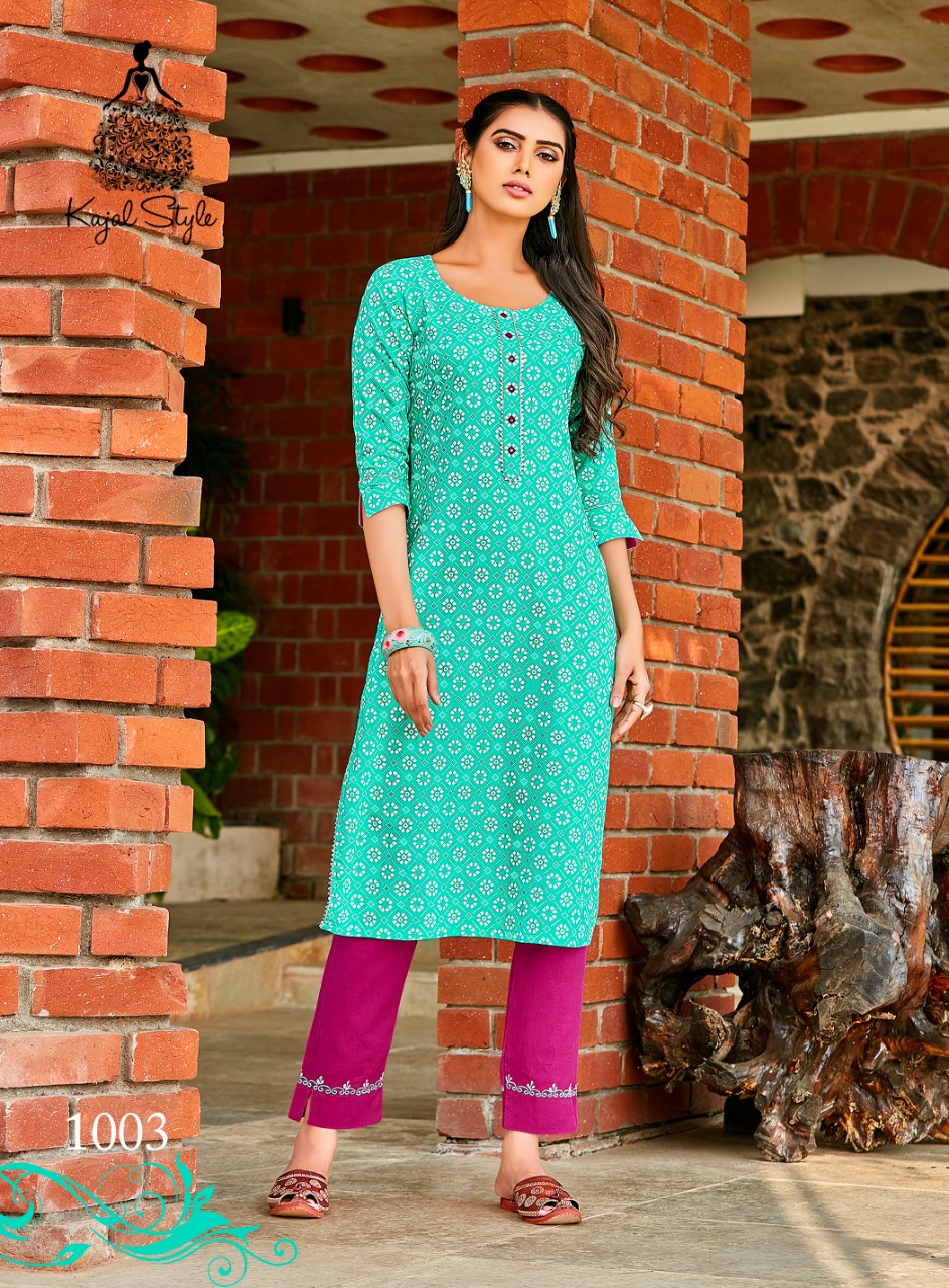 Fashion Dream Vol 1 Buy  Kajal Style Casual Wear Kurti With Bottom  Designer Kurtis Wholesale Price Online Surat