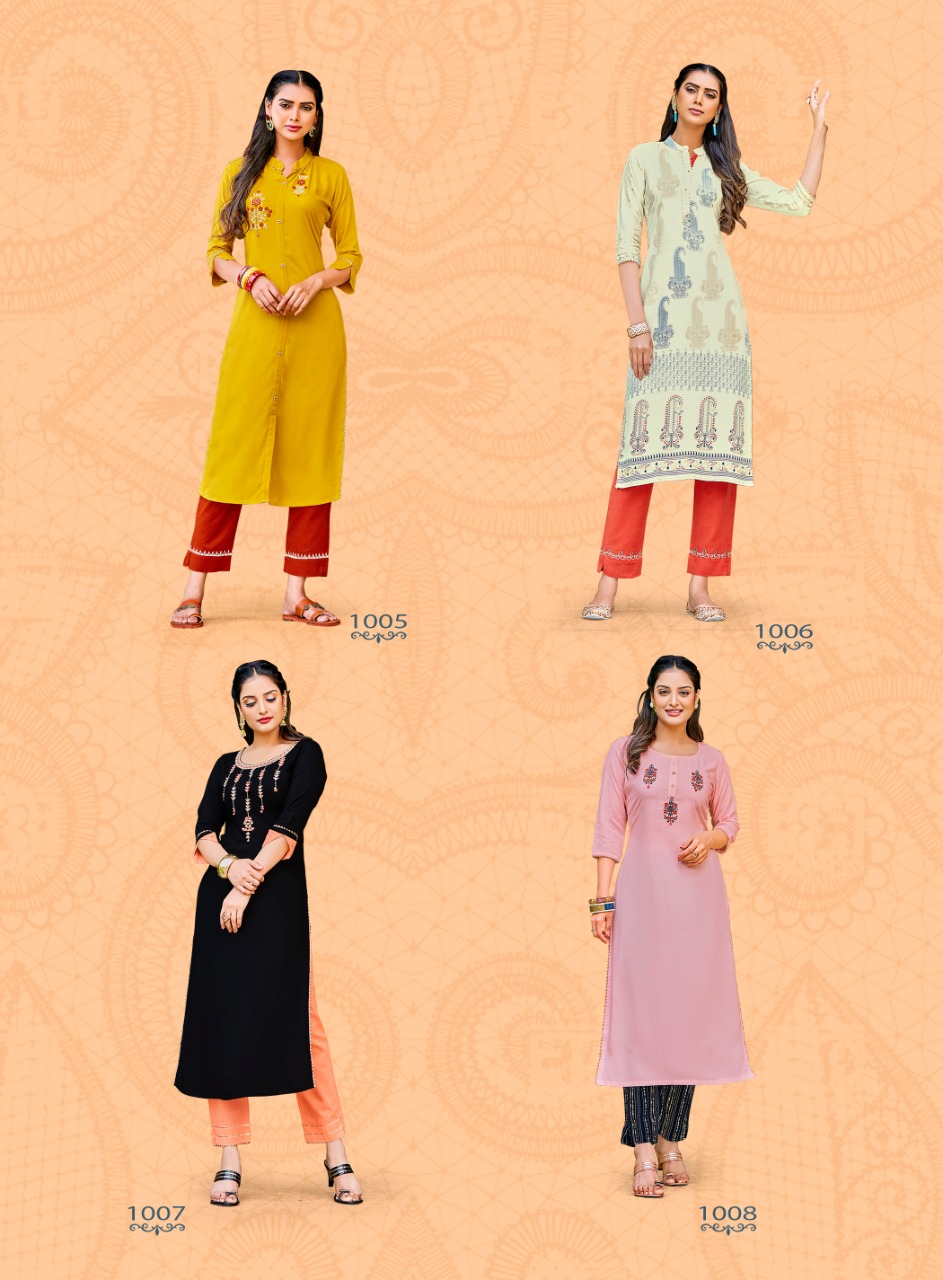 Fashion Dream Vol 1 Buy  Kajal Style Casual Wear Kurti With Bottom  Designer Kurtis Wholesale Price Online Surat