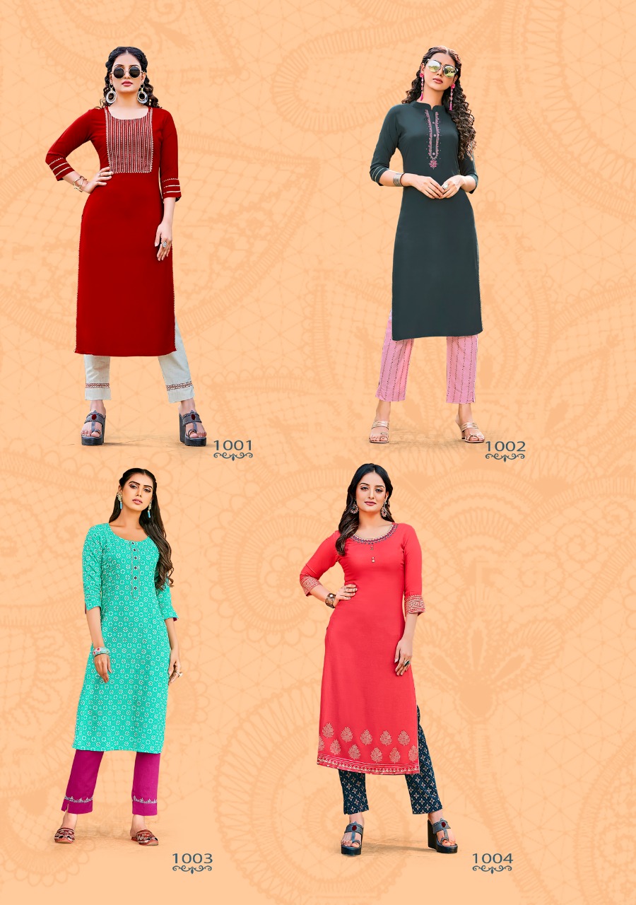 Fashion Dream Vol 1 Buy  Kajal Style Casual Wear Kurti With Bottom  Designer Kurtis Wholesale Price Online Surat