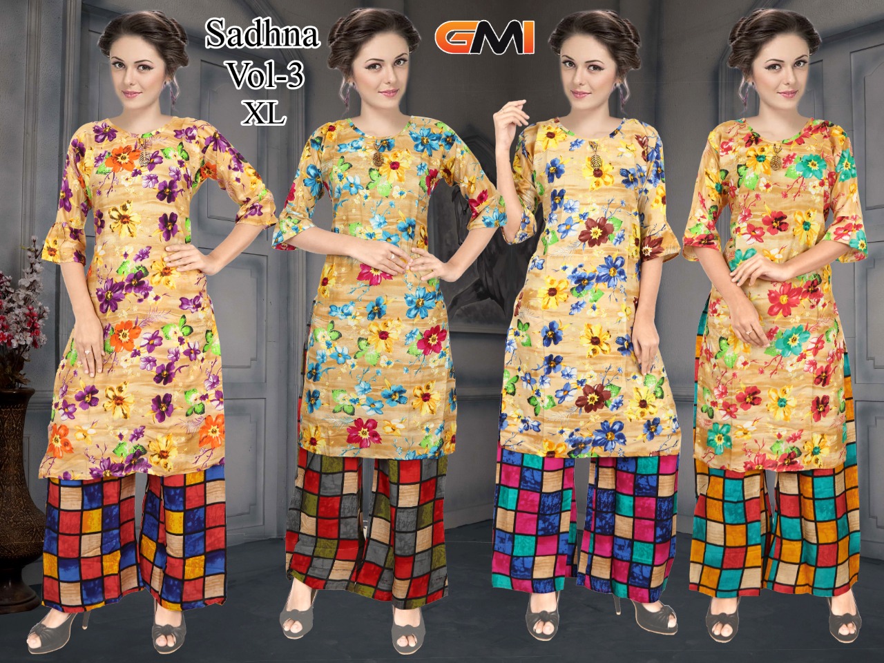 Fc Presents Sadhna Vol 3 Casual Wear Printed  Kurti With Bottom