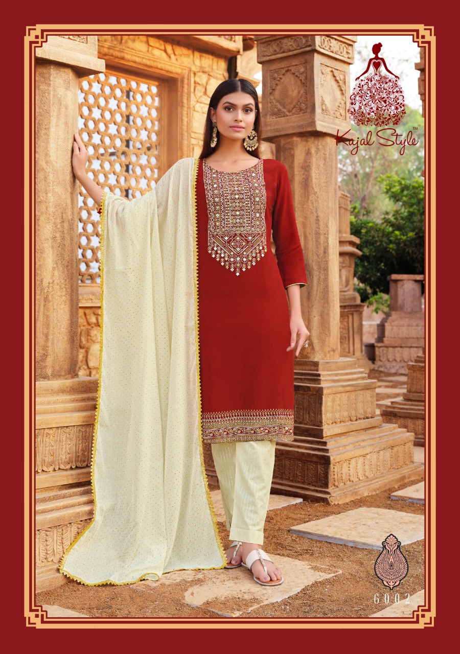 Kajal Style Presents Gulzar Vol 6 Designer Ready Made Catalog