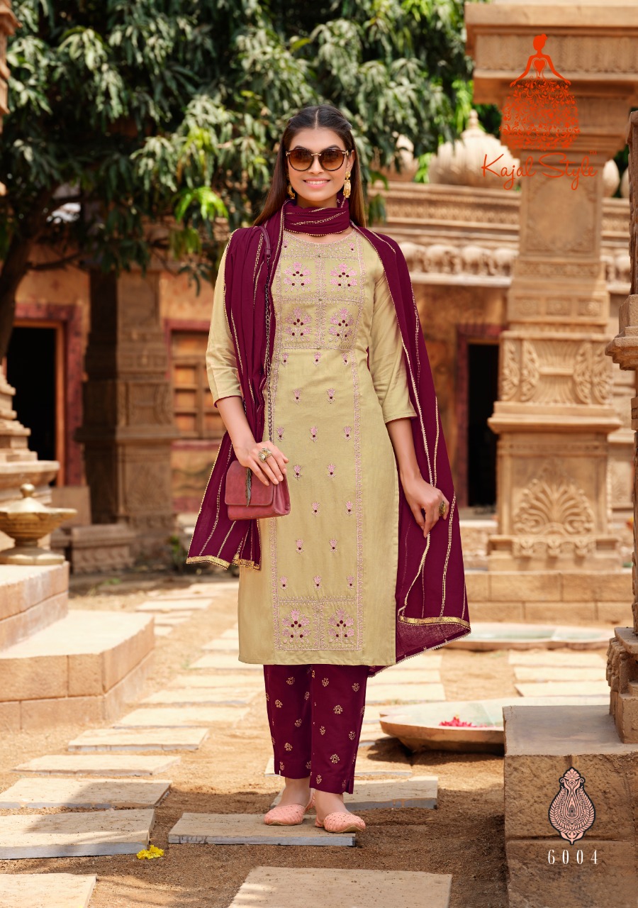 Kajal Style Presents Gulzar Vol 6 Designer Ready Made Catalog