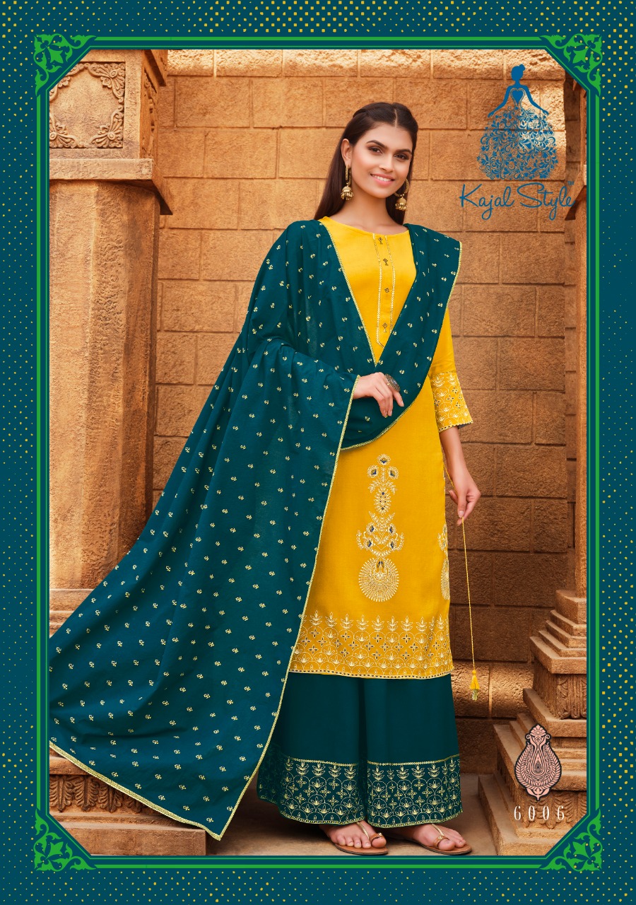 Kajal Style Presents Gulzar Vol 6 Designer Ready Made Catalog