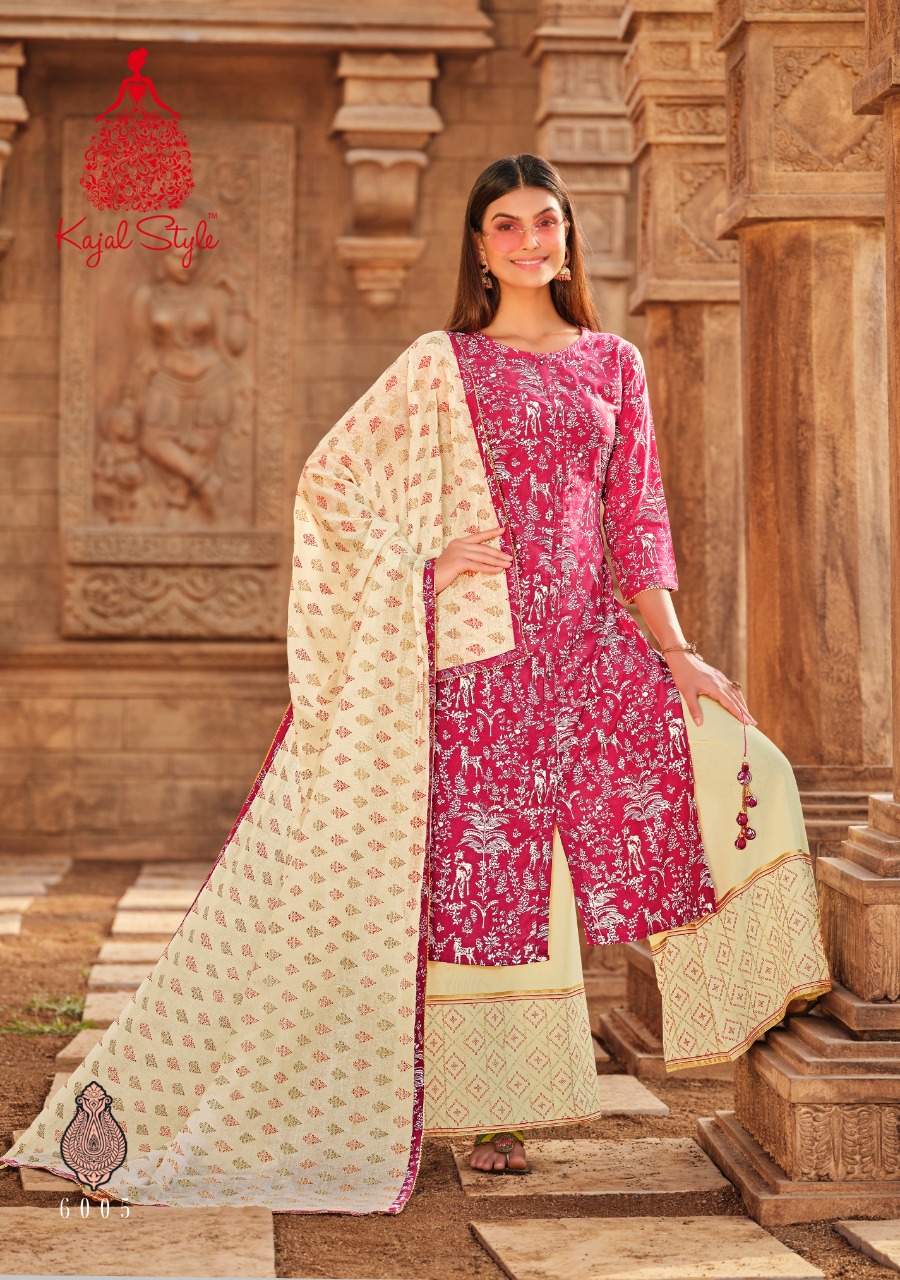 Kajal Style Presents Gulzar Vol 6 Designer Ready Made Catalog