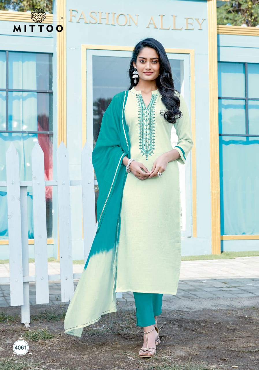 Mittoo Kurti Collection Mahendi Mittoo Kurit Wholesaler Manufacturer  Readymade Cataolg