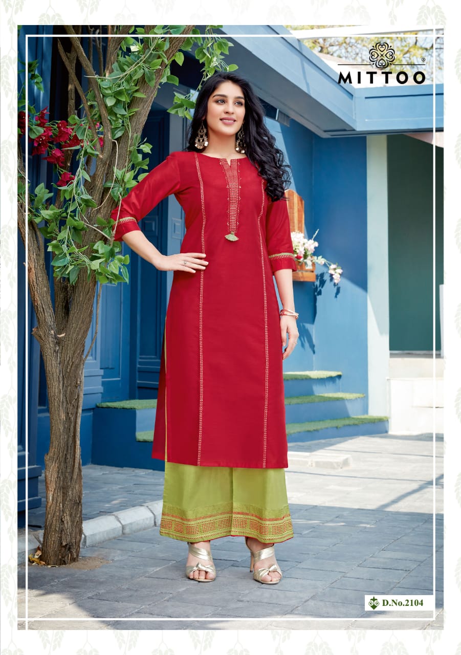 Mittoo Panghat Vol 16 Buy Wholesale Designer Kurti With Bottom In India