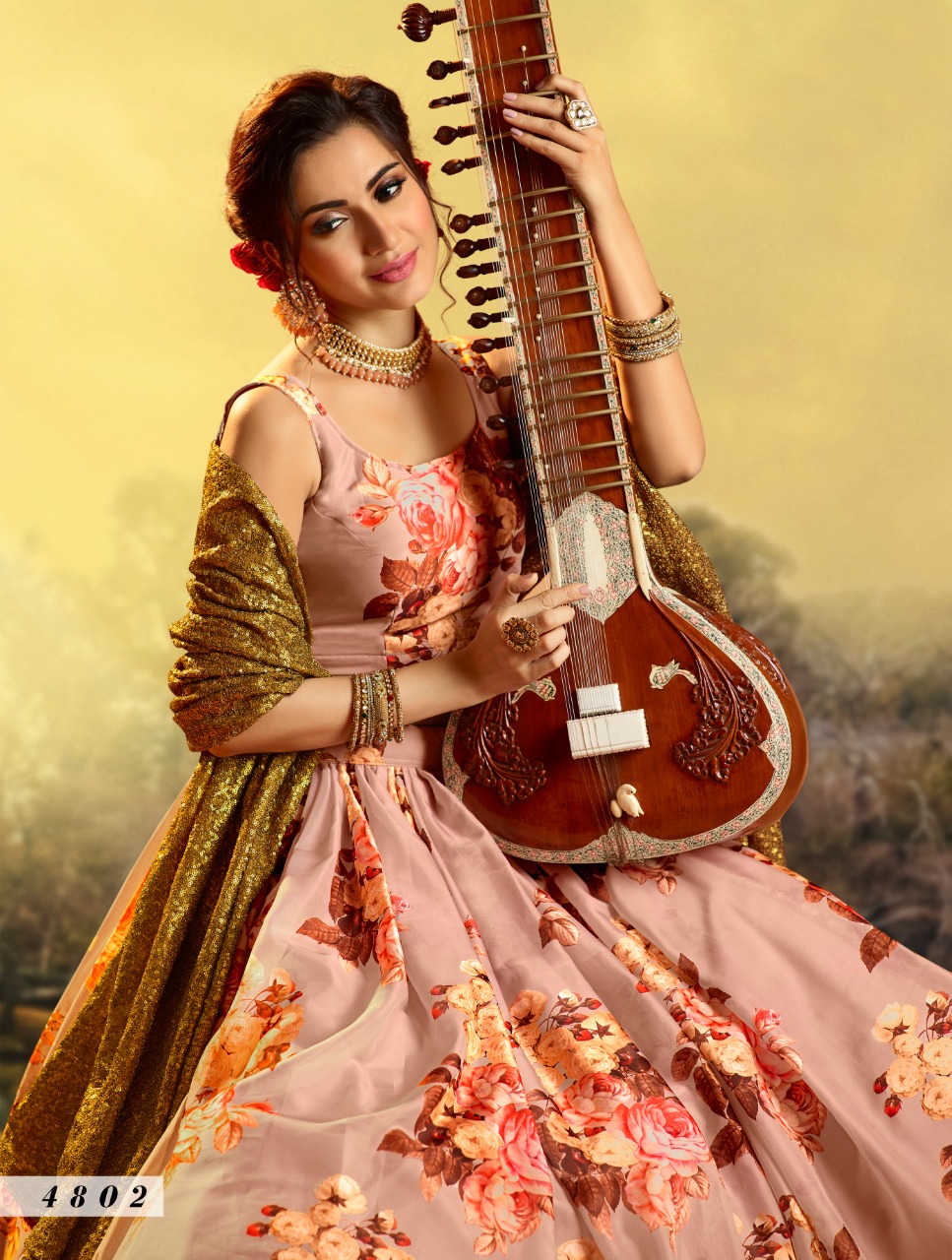 Peach 4802 Designer Lehenga Choli