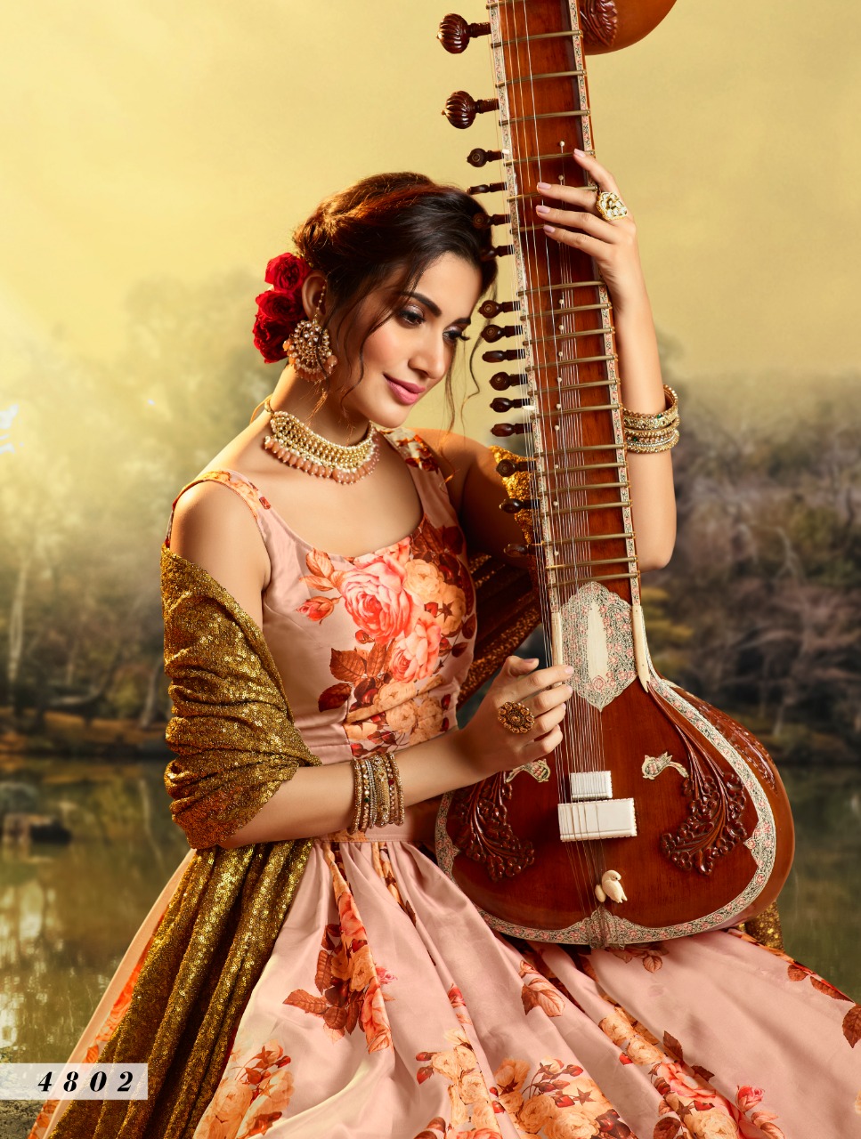 Peach 4802 Designer Lehenga Choli