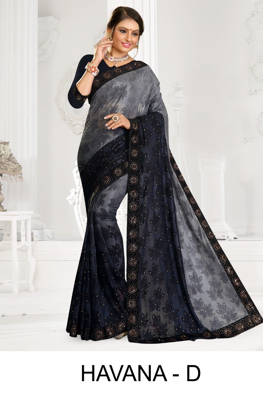 Ranjna Havana Casual Wear Printed Saree Wholesale Surat