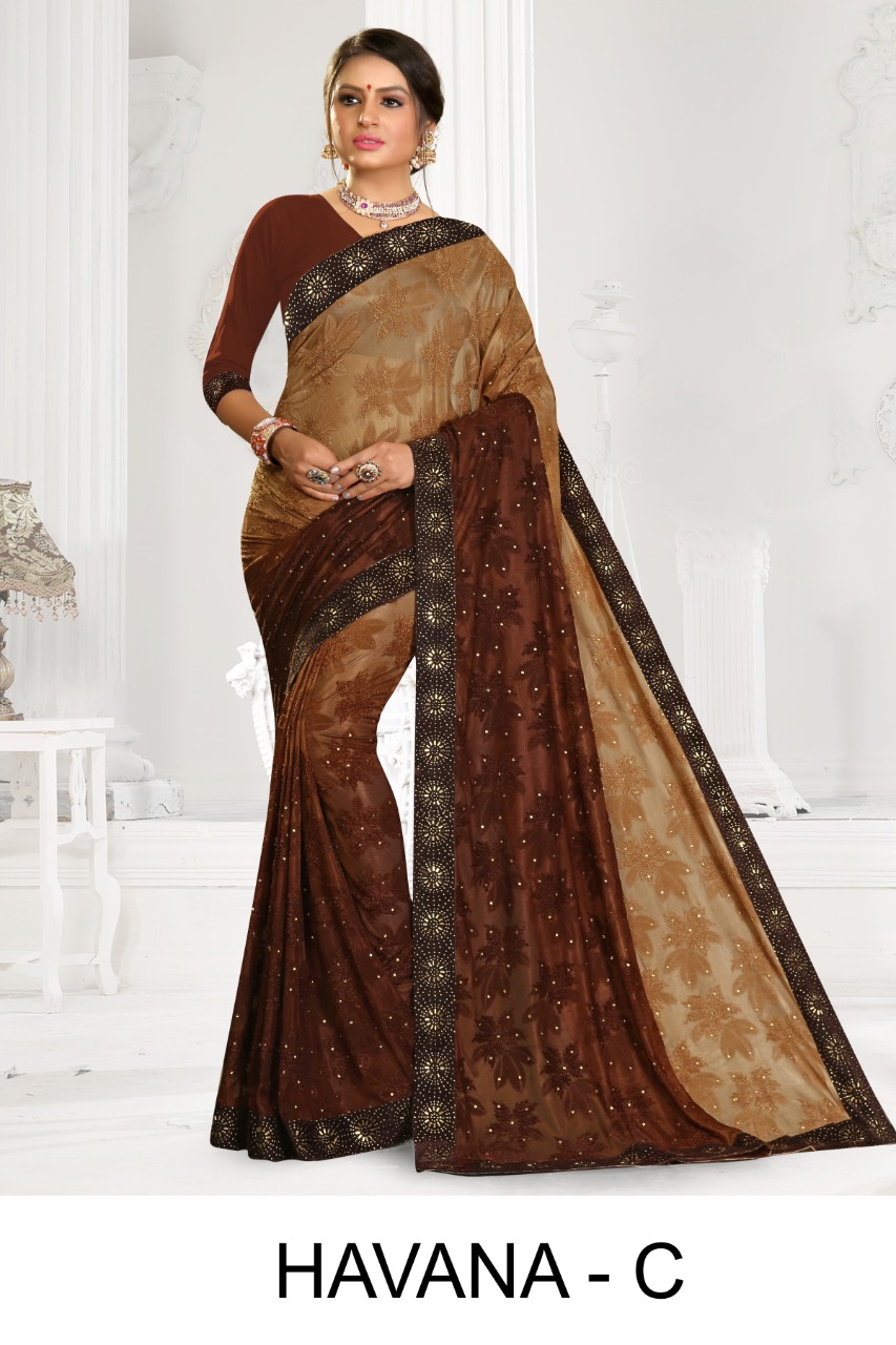 Ranjna Havana Casual Wear Printed Saree Wholesale Surat