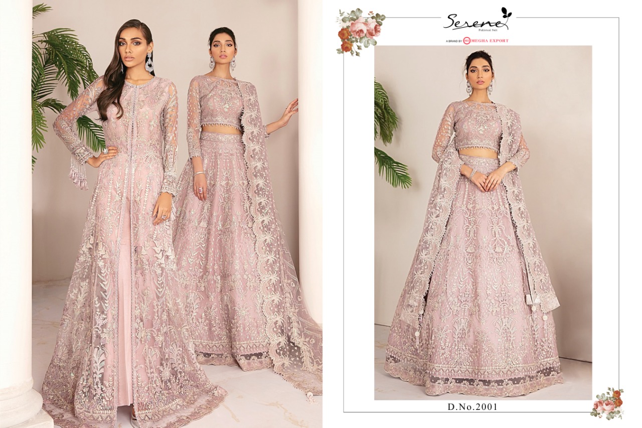 Serene Chantelle Butterfly Net Designer Wholesale Pakistani Suits In Surat