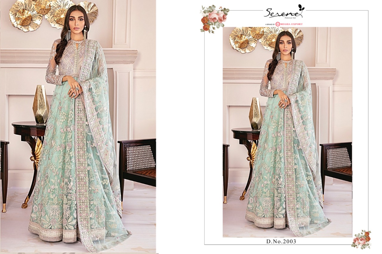Serene Chantelle Butterfly Net Designer Wholesale Pakistani Suits In Surat