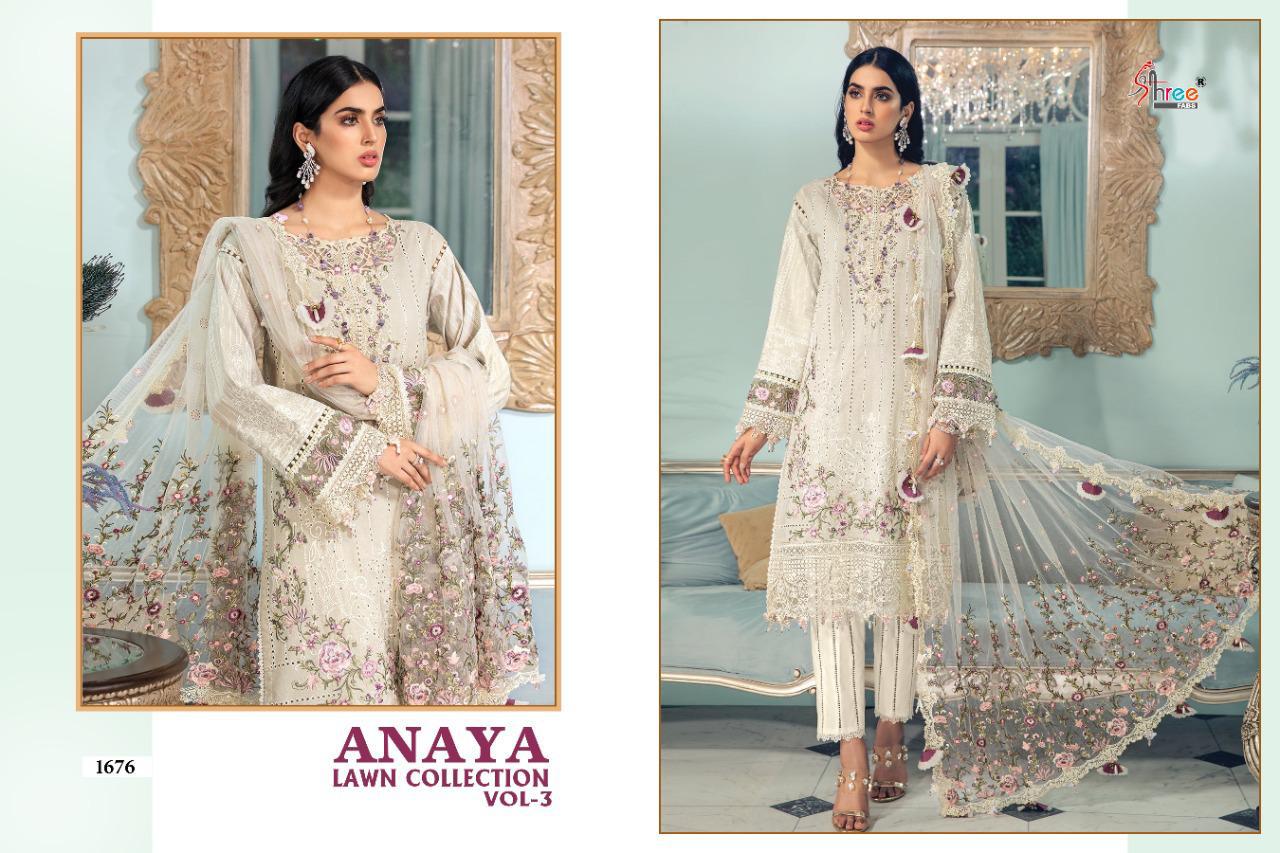 Shree Fab  Anaya Lawn Collection  Vol  3 Pakistani Suit Latest Pakistani Salwar Kameez Suits Online