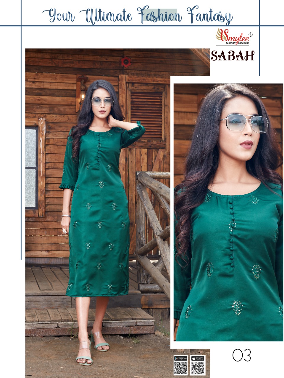 Smylee Sabah Women's Kurtis Online Designer Indian