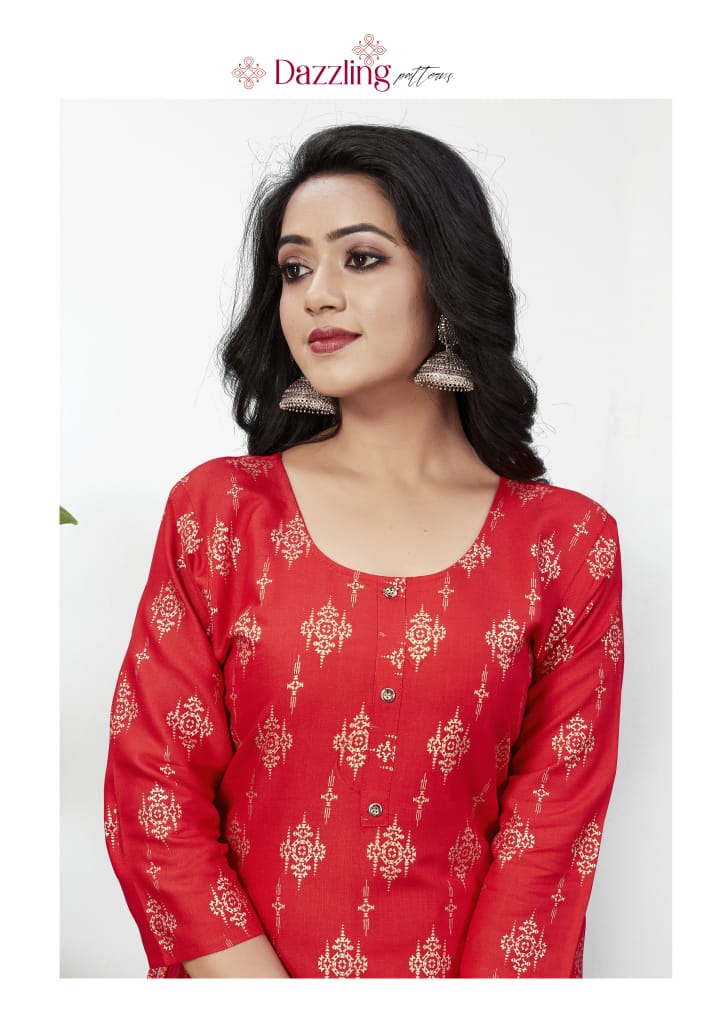 Banwery  Palak  Party Wear Rayon Stitched Gown Kurti