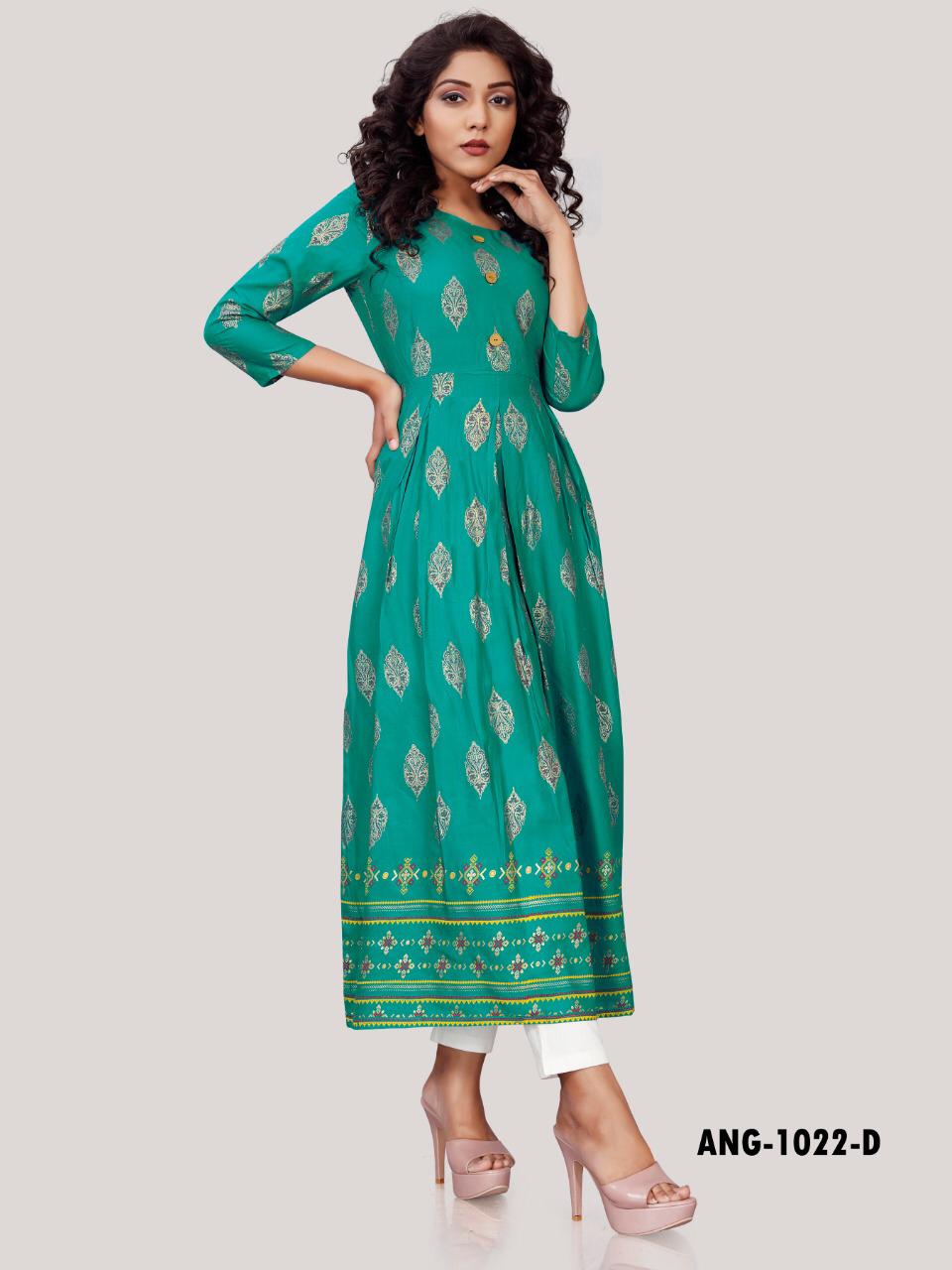 12angel Ang1022  Wholesale Long Kurtis Online Shopping With Low Rate