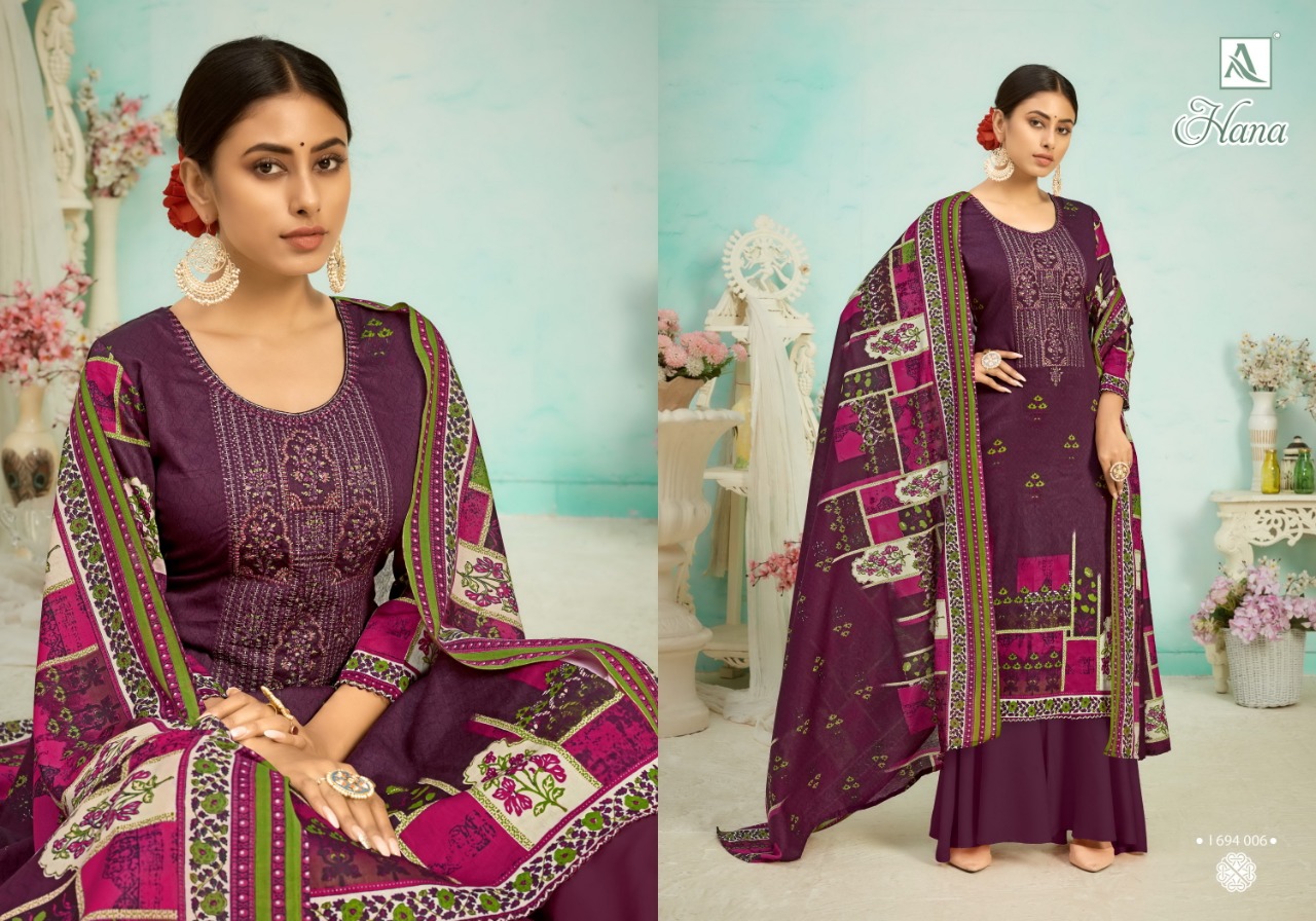 Alok Hana Wholesale Cotton Dress Material