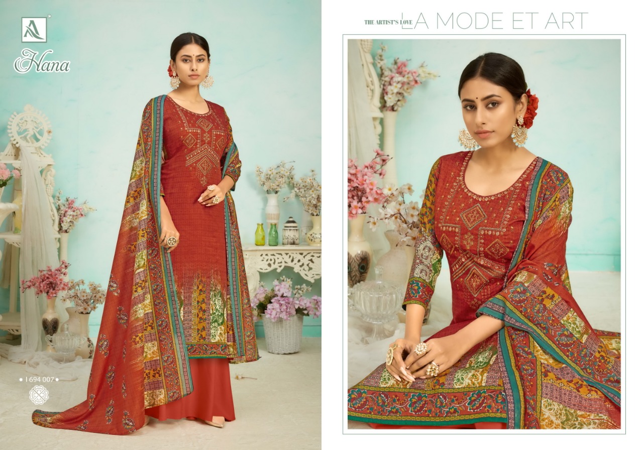 Alok Hana Wholesale Cotton Dress Material