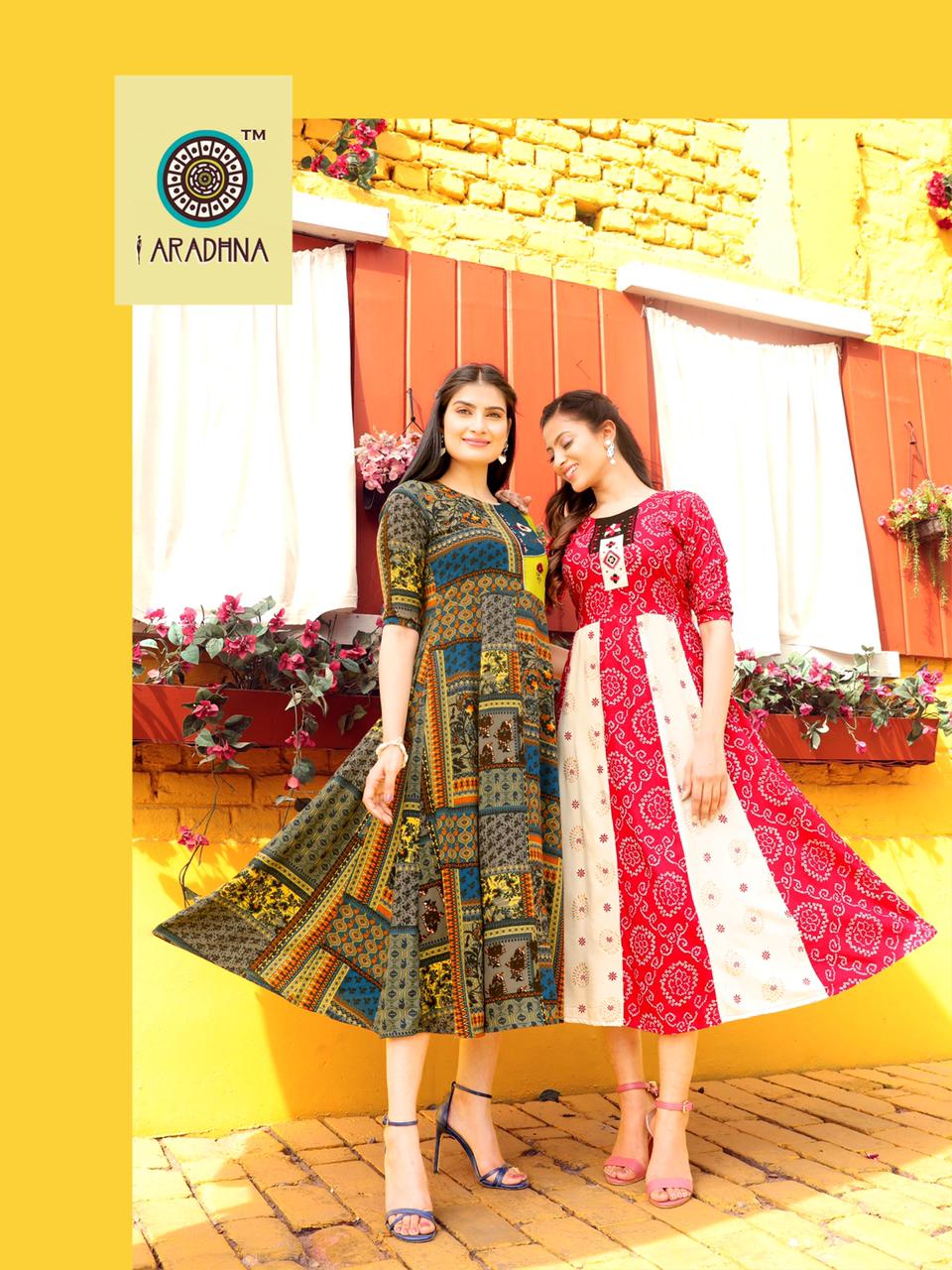Aradhna Glam Girl  Vol 5   Wholesale Anarkali Kurtis Manufacturer Designer Kurti Catalog