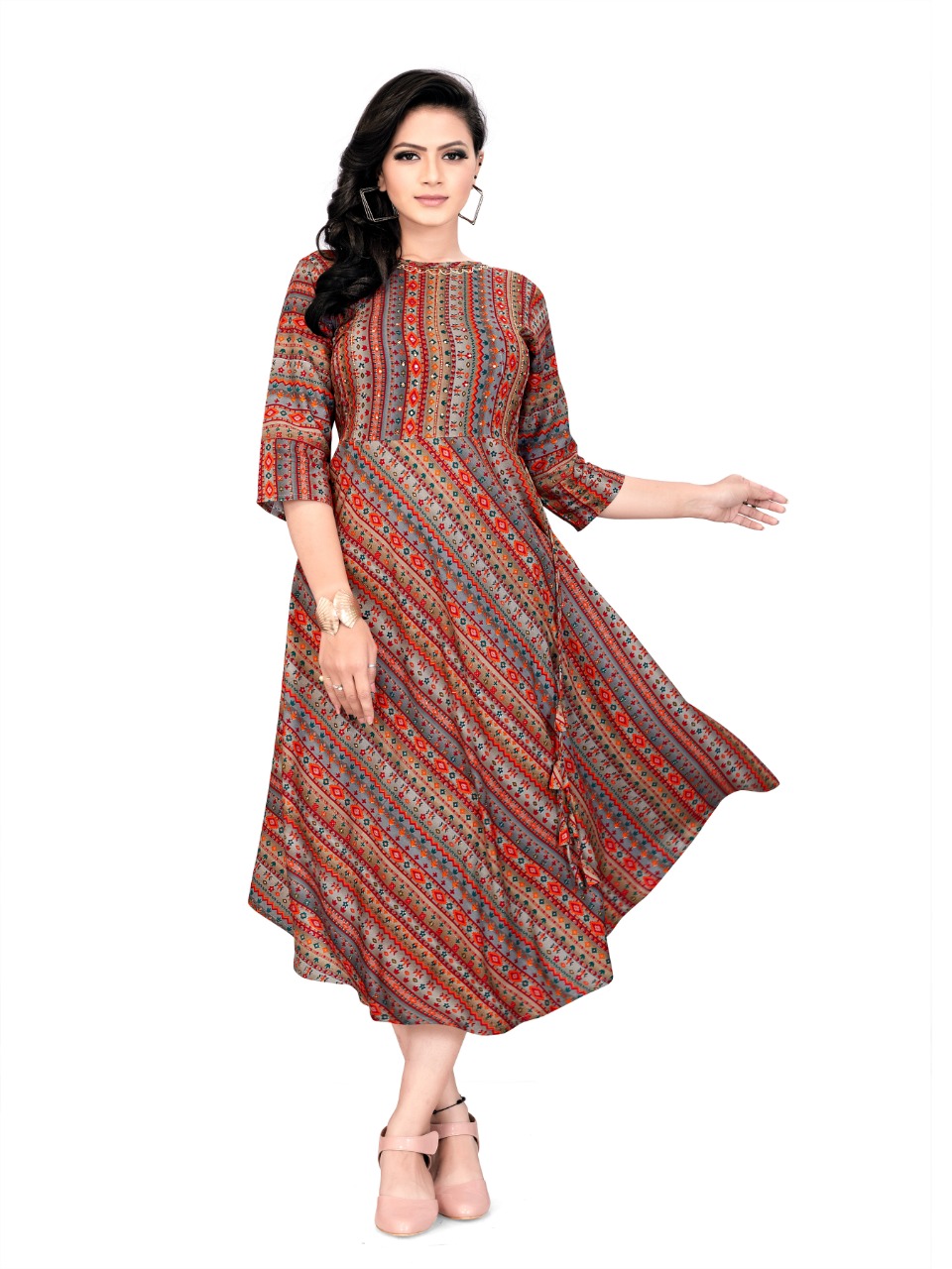 Fc Fenu Vol 1 Women's Daily Wear Color Heavy Rayon Khatli Work Kurti Catalog
