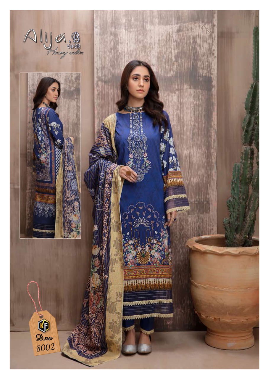 Keval Fab  Alija B  Vol 8  Cotton Printed Karachi Suits Wholesale