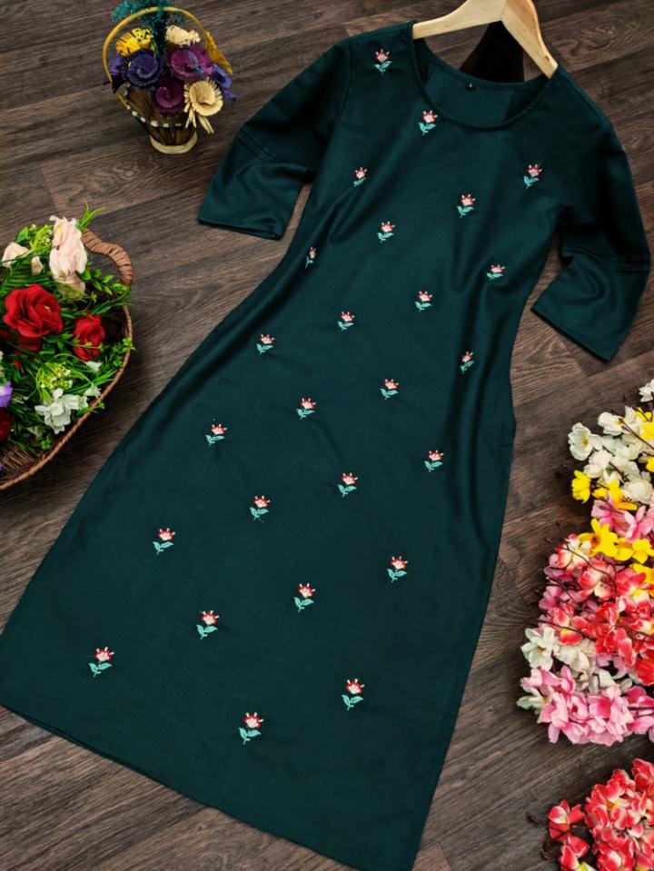 Ssl 601 Cotton Straight Cut Kurti Collection