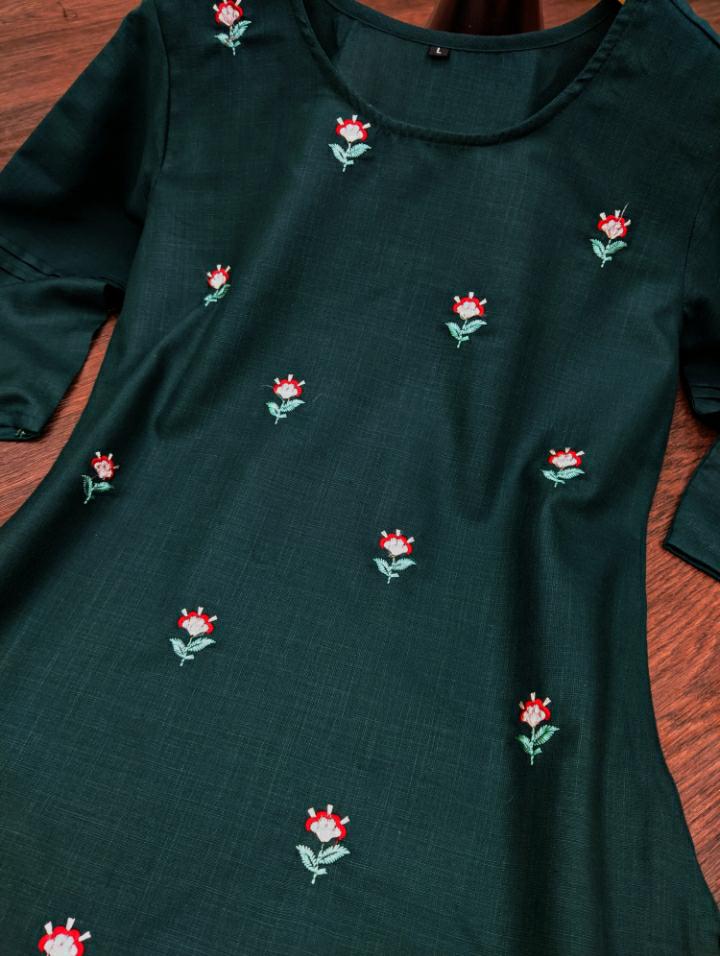 Ssl 601 Cotton Straight Cut Kurti Collection