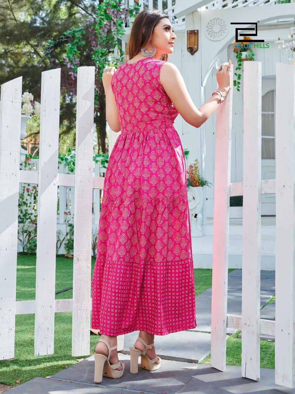 Sun Shine Summer Collection By  Blue Hills Rayon Print Fabric Manufacturers Wholesale In Surat