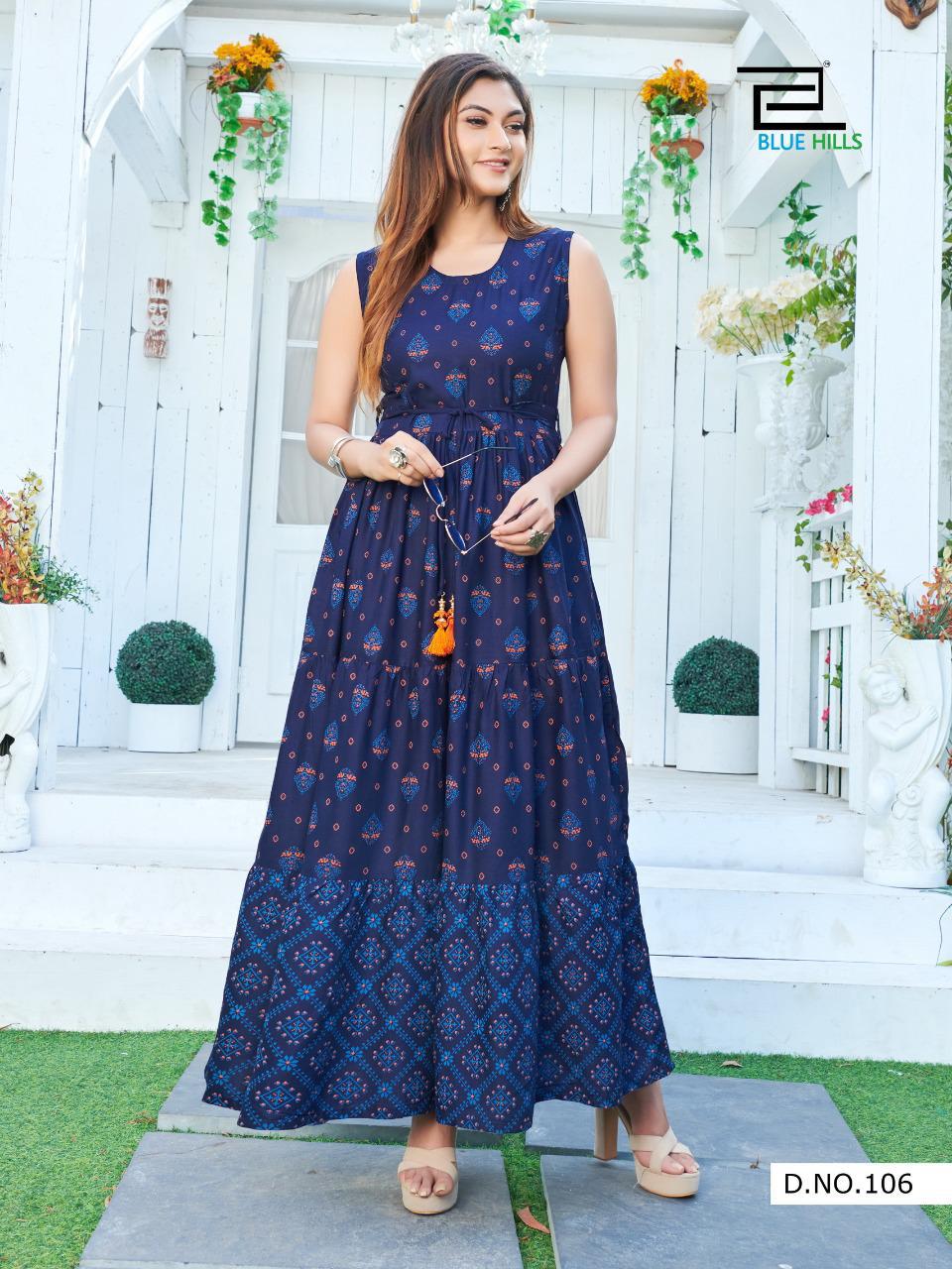 Sun Shine Summer Collection By  Blue Hills Rayon Print Fabric Manufacturers Wholesale In Surat