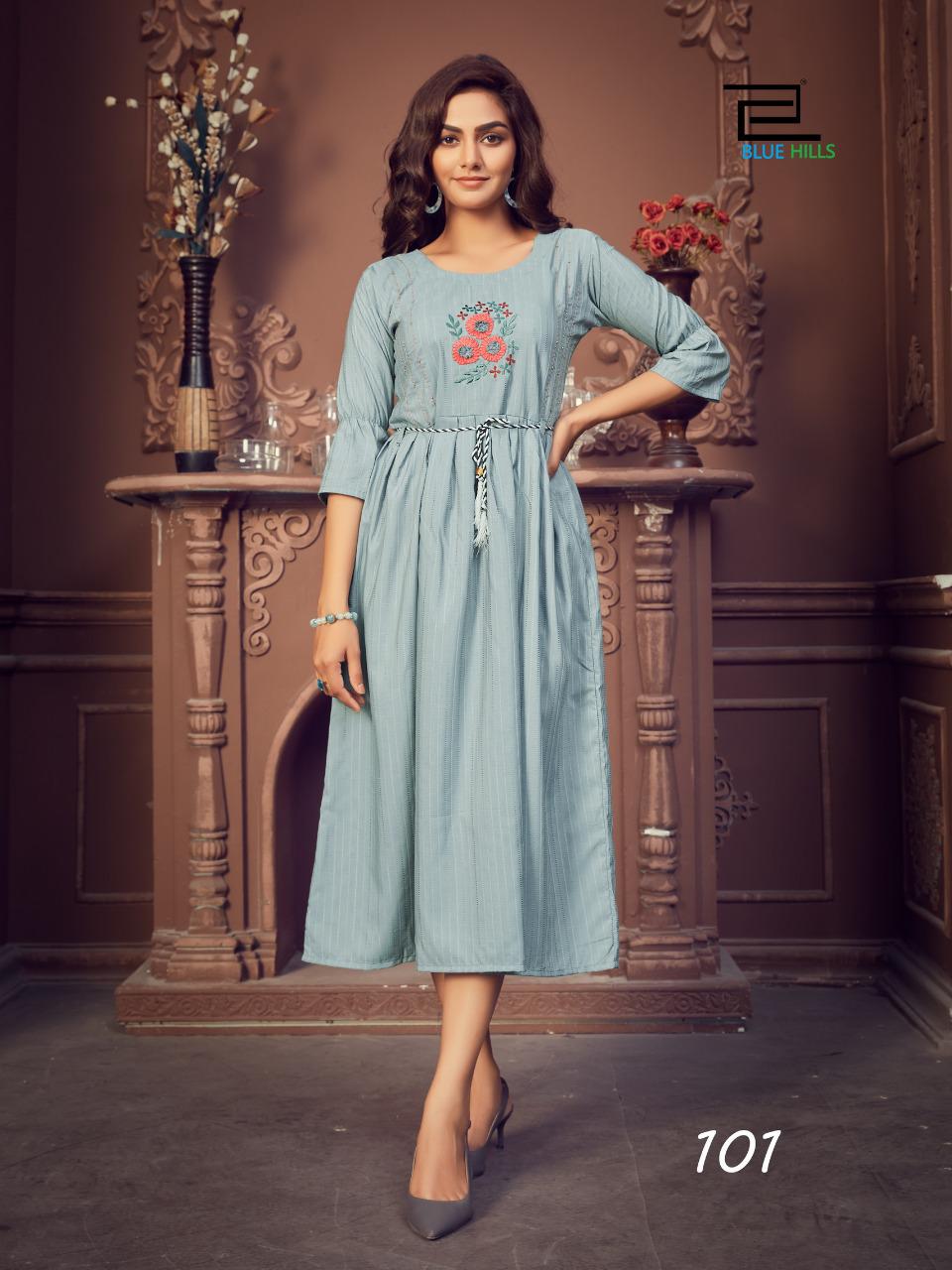 Blue Hills Launching Lotus Vol 1 Wholesale Designer Kurtis Catalog