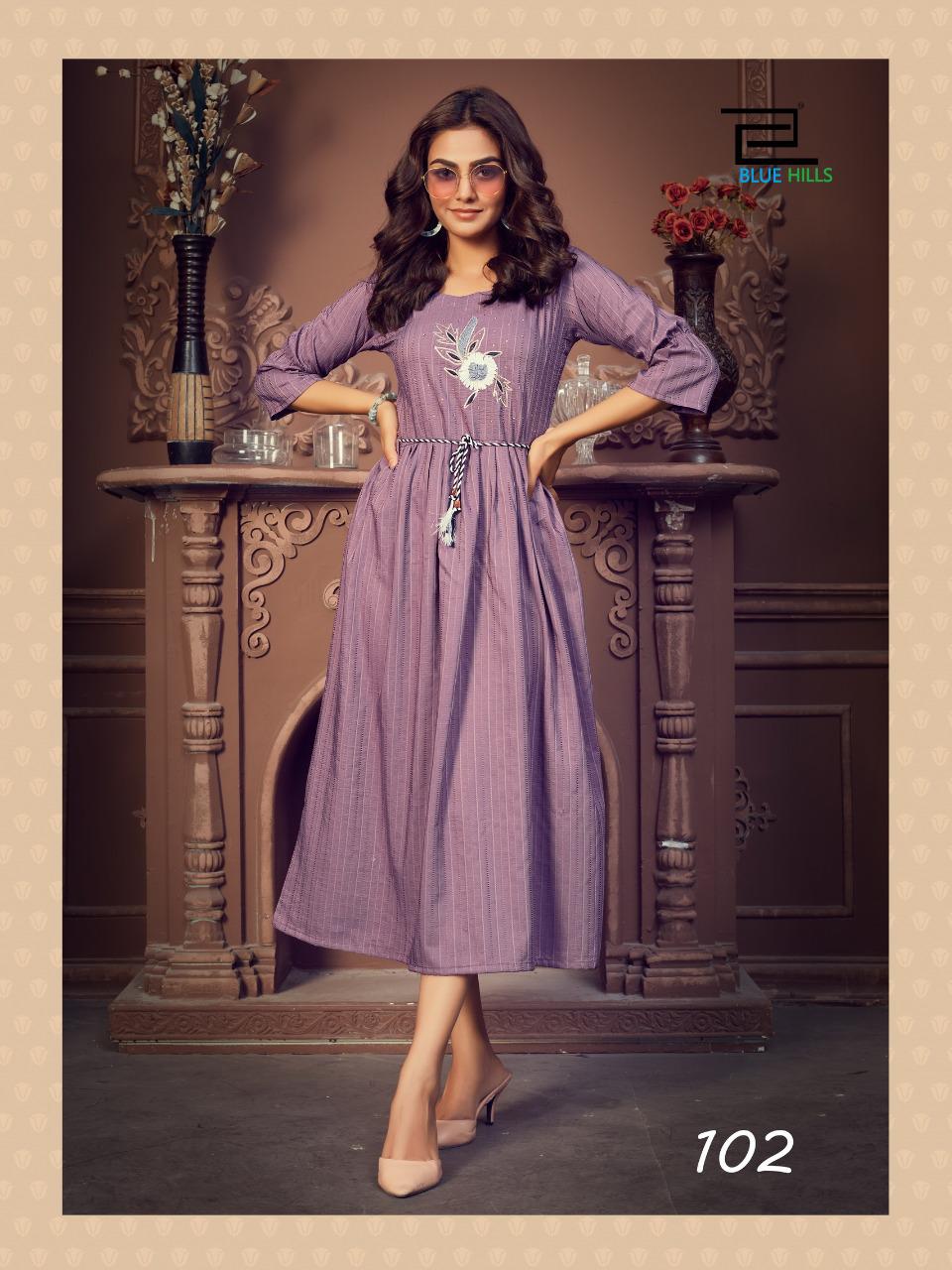Blue Hills Launching Lotus Vol 1 Wholesale Designer Kurtis Catalog