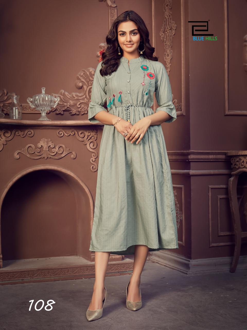Blue Hills Launching Lotus Vol 1 Wholesale Designer Kurtis Catalog