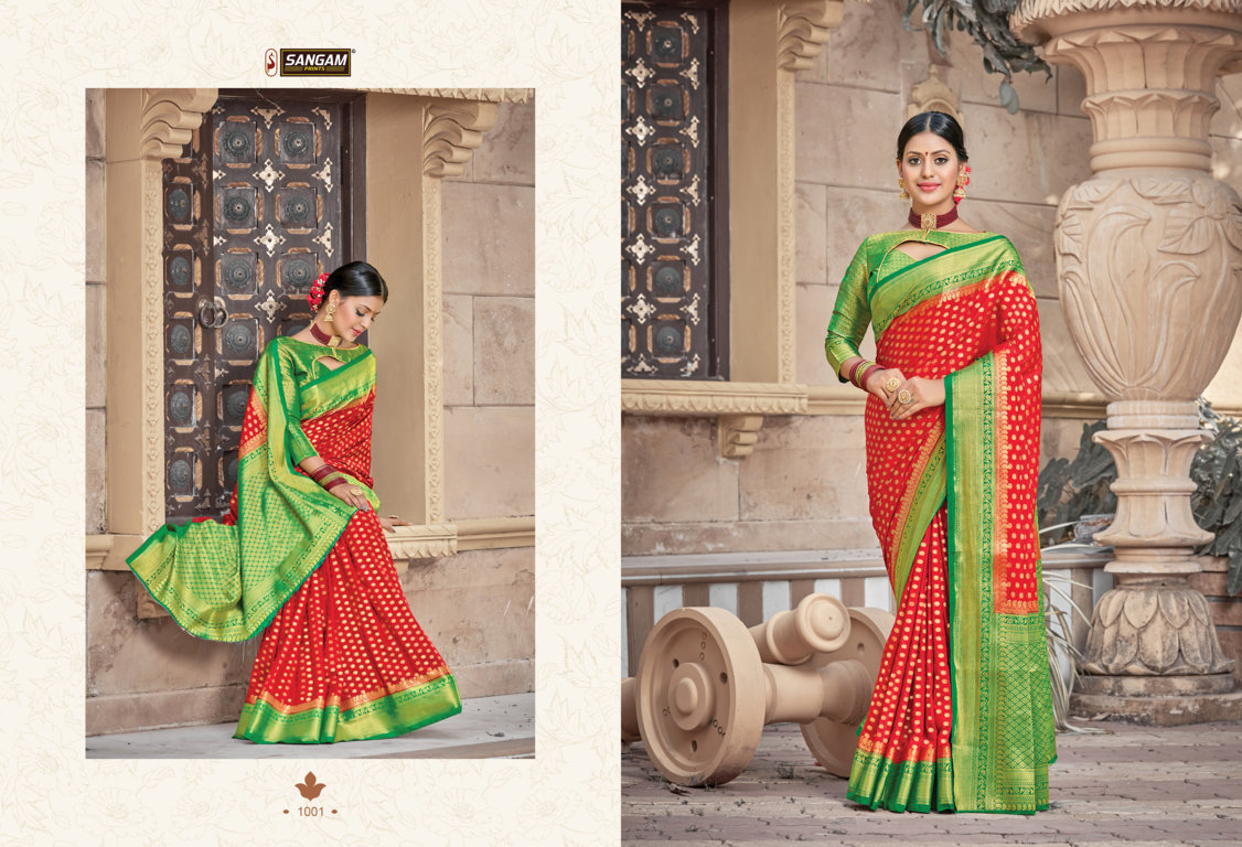 Sangam Presents Madhubani Silk Pure Soft Silk Sarees
