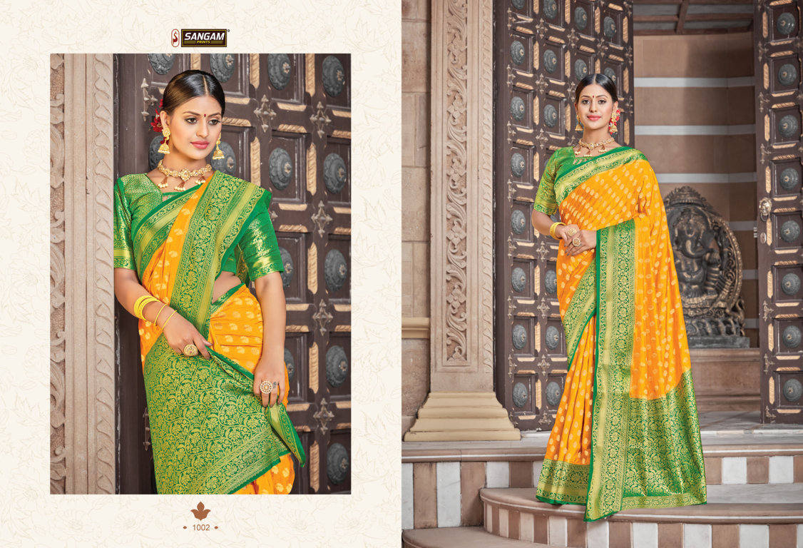 Sangam Presents Madhubani Silk Pure Soft Silk Sarees