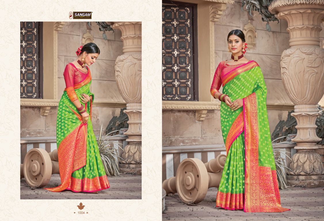 Sangam Presents Madhubani Silk Pure Soft Silk Sarees