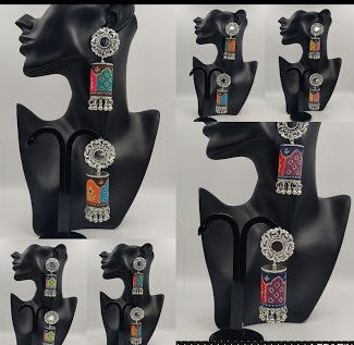 Ij   Oxidized Jhumka  Earrings  Girls And Women
