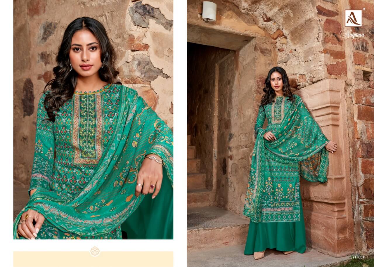 Alok Nagmaa Vol 2 Designer Jam Digital Printed Dress Materials - Buy Dress Materials For Ladies Online In India
