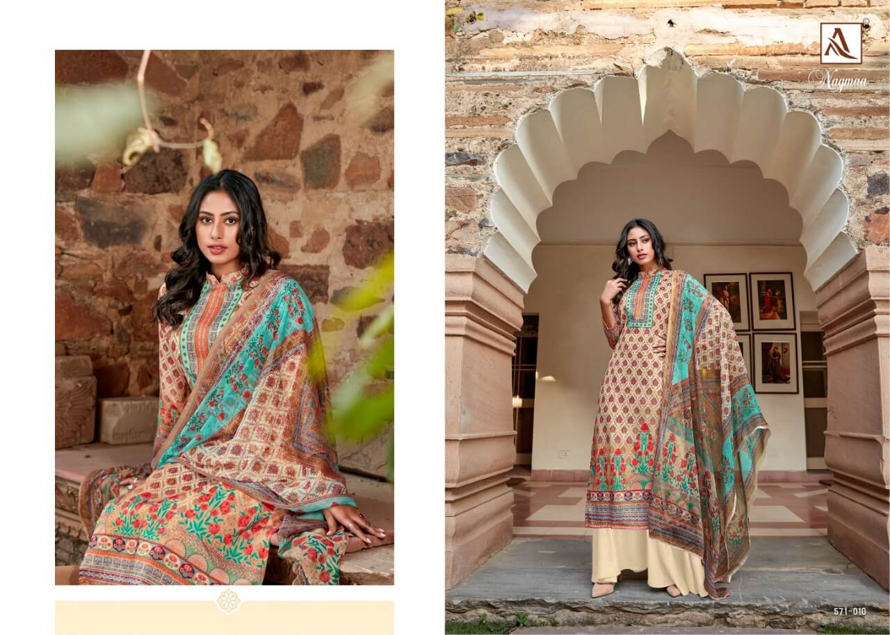Alok Nagmaa Vol 2 Designer Jam Digital Printed Dress Materials - Buy Dress Materials For Ladies Online In India