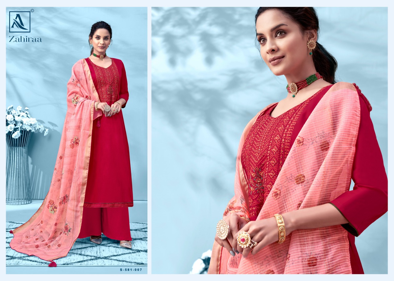 Alok Zahiraa Pure Jam Cotton Designer Dress Material Buy Online Karachi Work Salwar Suits Dress Material