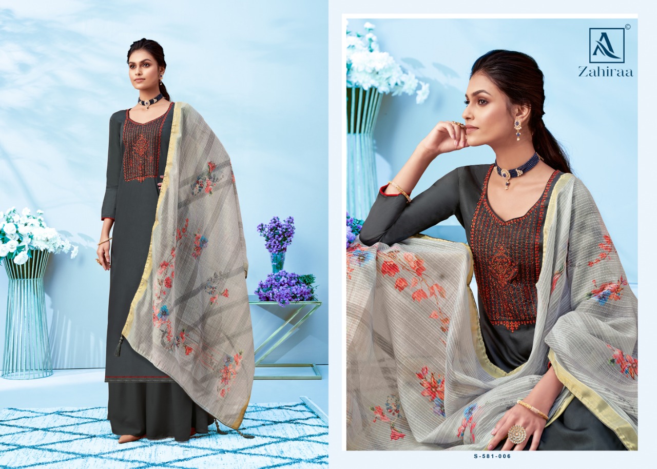 Alok Zahiraa Pure Jam Cotton Designer Dress Material Buy Online Karachi Work Salwar Suits Dress Material