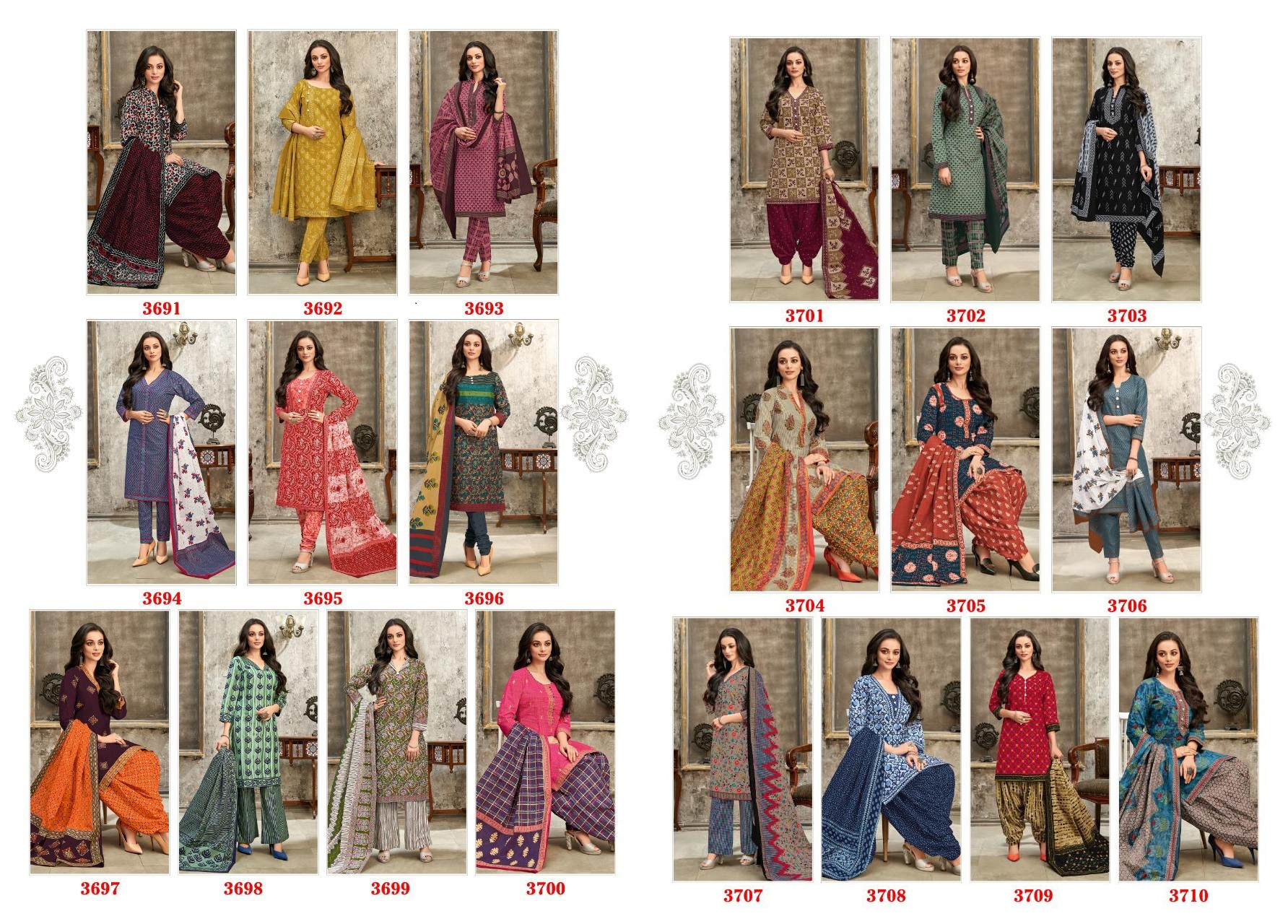Balaji  Kumkum Vol 25  Cotton  Dress Material  Catalog