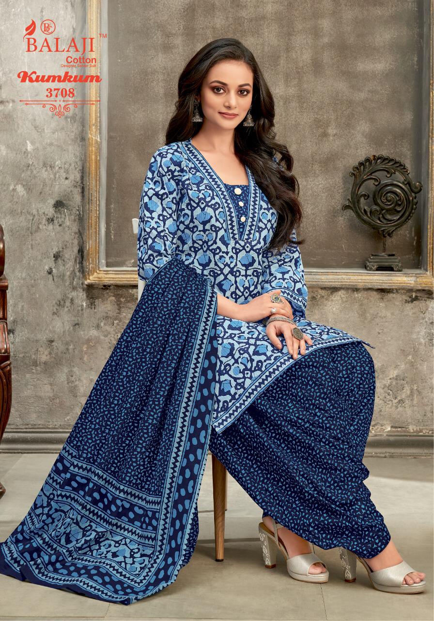 Balaji  Kumkum Vol 25  Cotton  Dress Material  Catalog