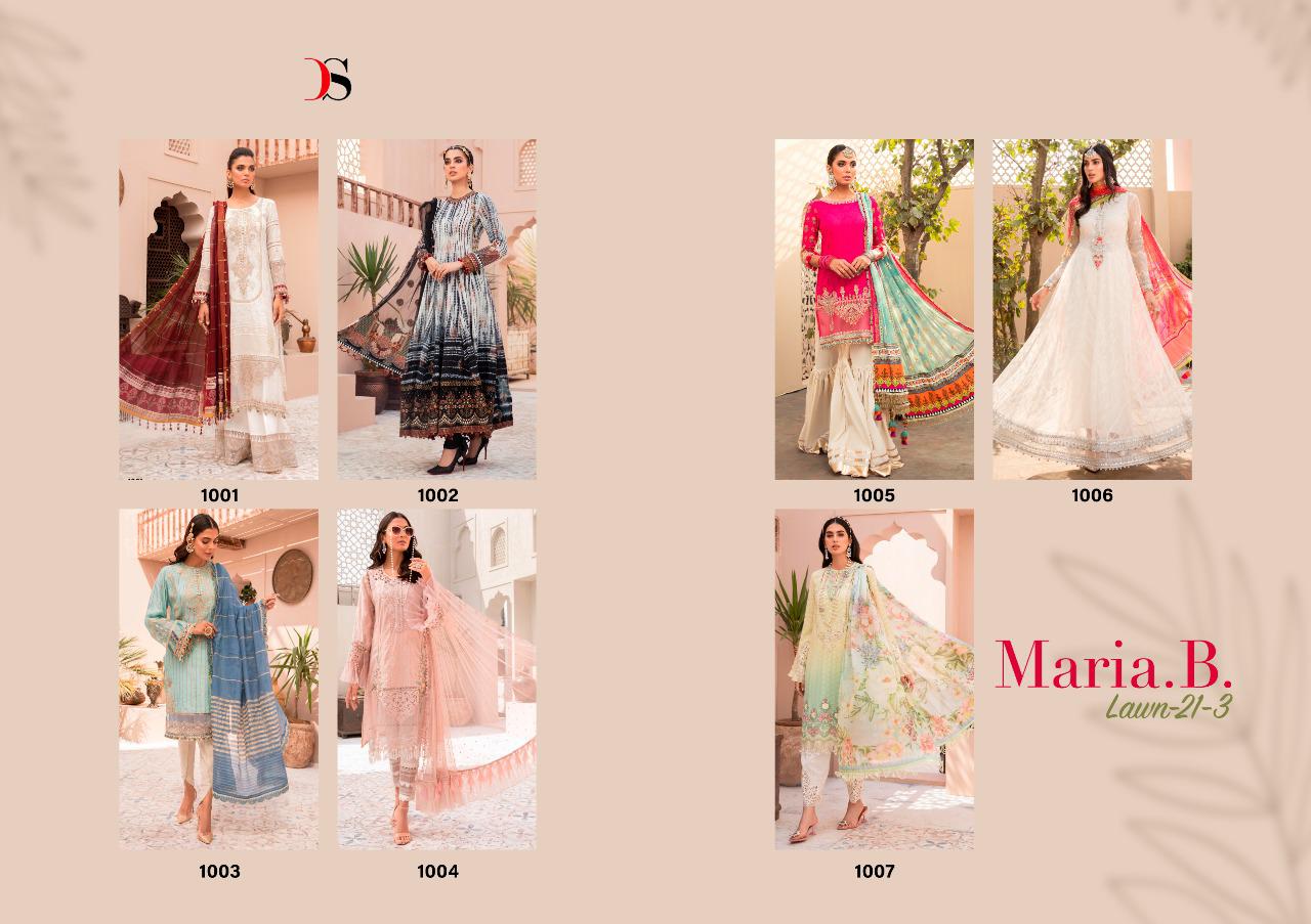 Deepsy Maria B Lawn 2021 Vol 3 Pakstani Salwar Suits Wholesale Pakistani Suits In Surat From Wholesalers