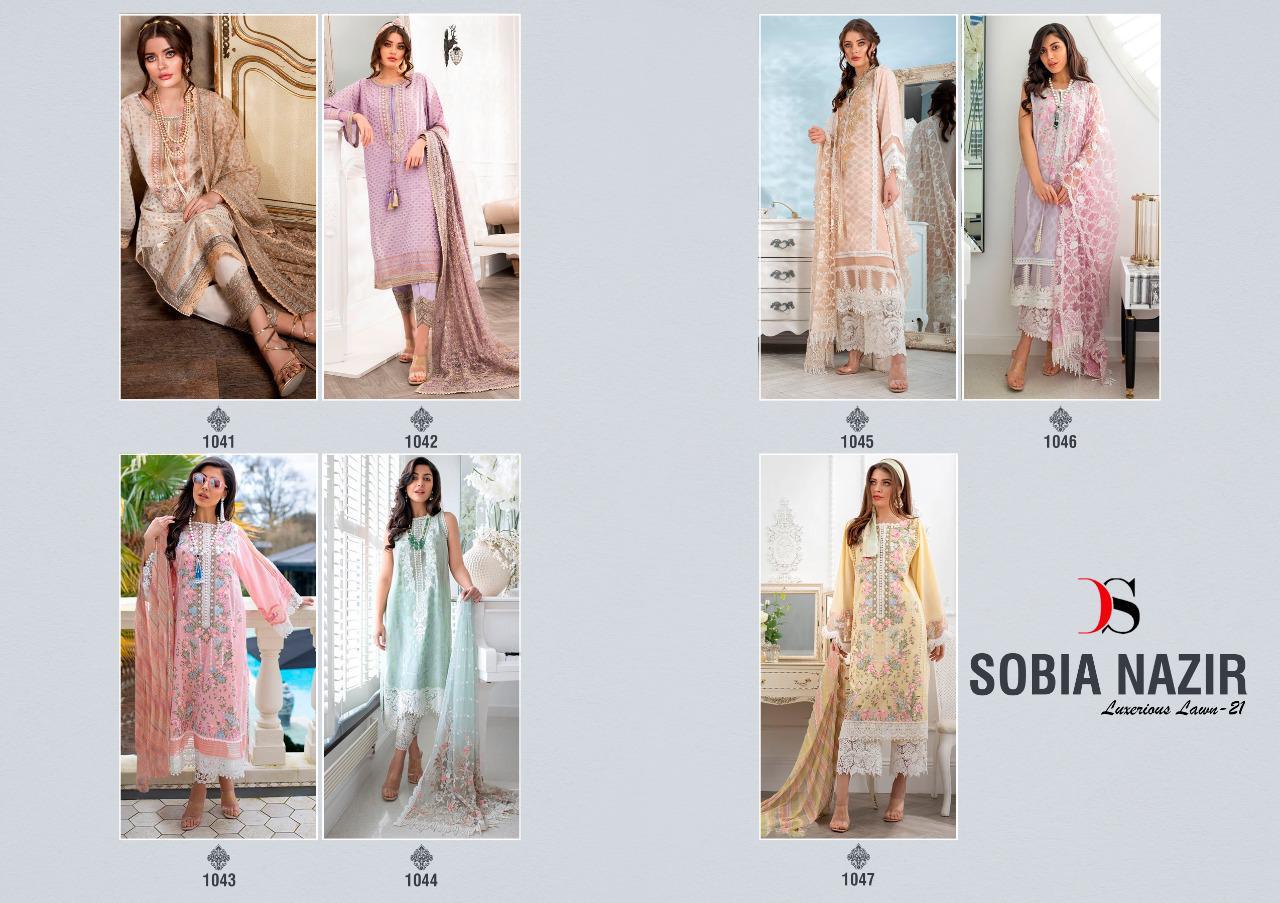 Deepsy Sobia Nazir Lawn  Vol 21 Pure Cotton Pakistani Salwar Kameez Catalog