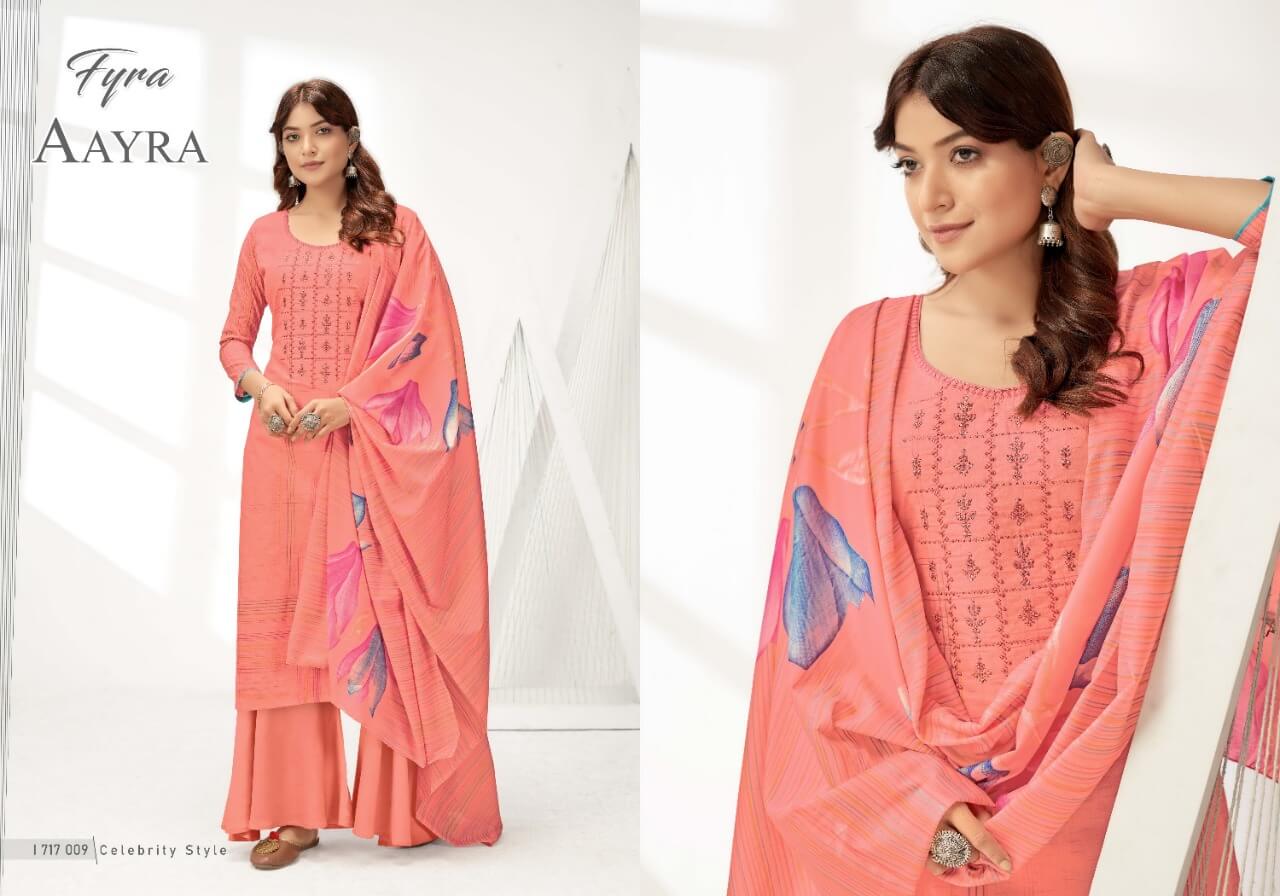 Fyra Aayra  Pure Cotton Suits With  Chiffon Dupatta Wholesale
