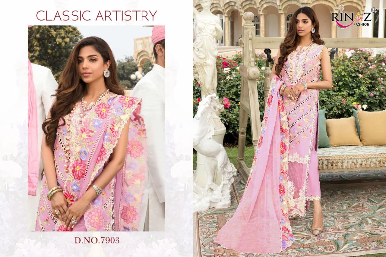 Rinaz Adan Libas 5 Pakistani Unstitched Cambric Cotton Suits  Catalog
