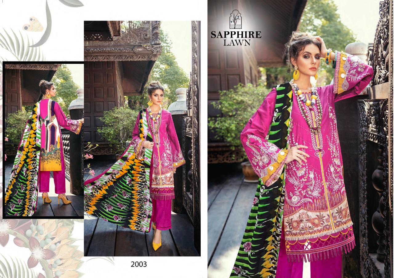 Sapphire Lawn  Vol 2 Buy Online Karachi Work Salwar Suits