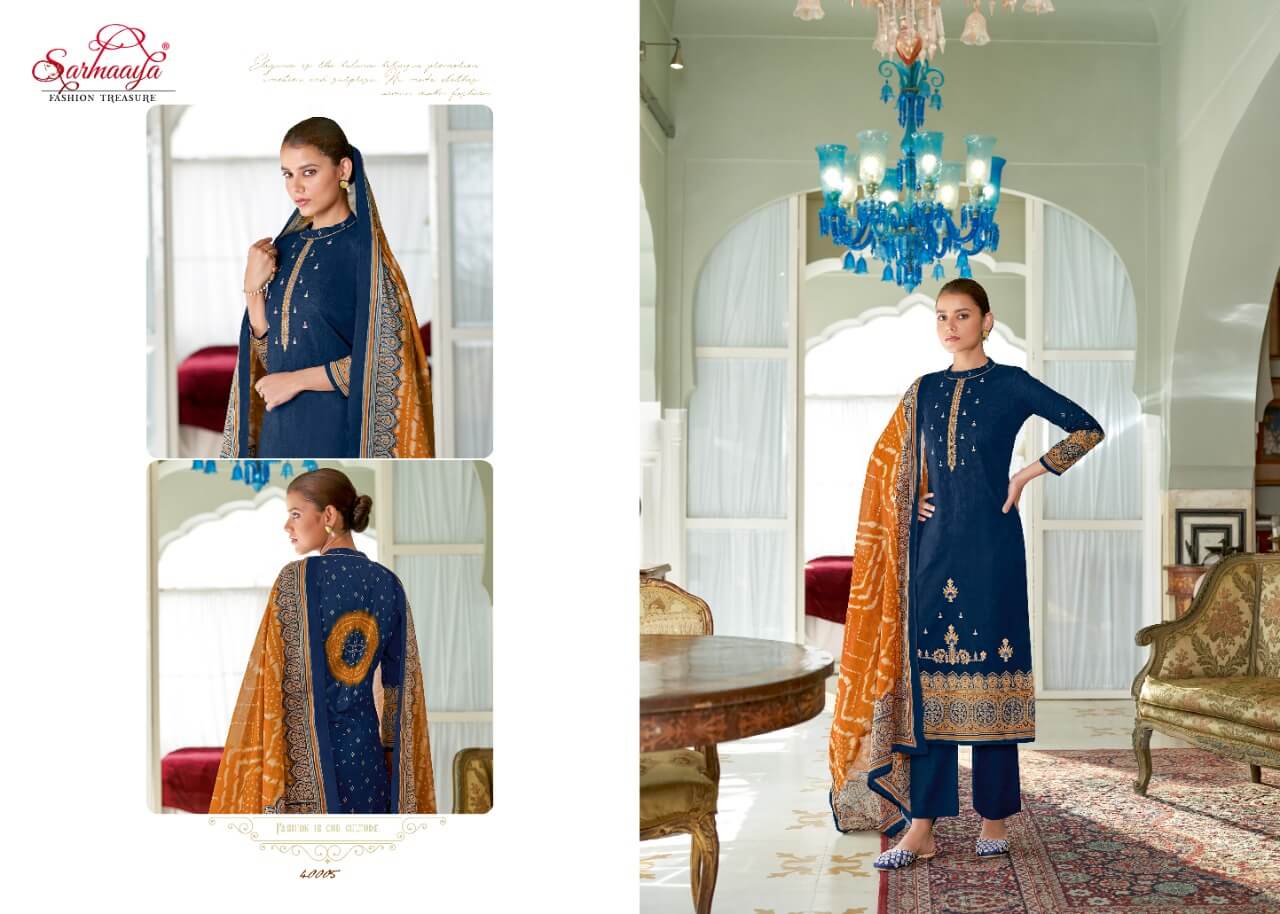 Sarmaaya Meher Designer Cotton Embroidery Salwar Suits Cataalog