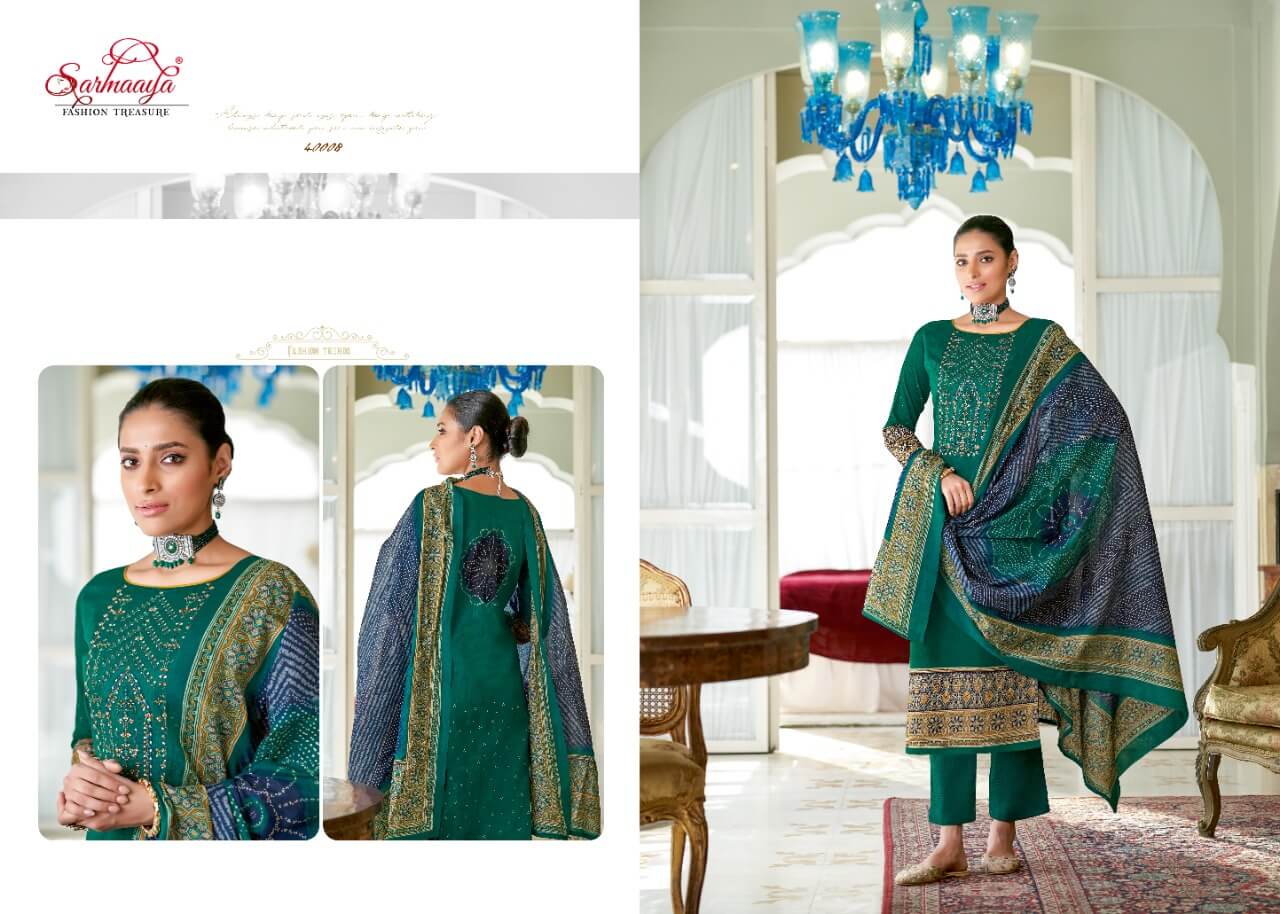 Sarmaaya Meher Designer Cotton Embroidery Salwar Suits Cataalog